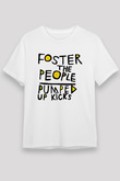 Foster the People Baskılı Unisex Beyaz Tişört