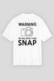 Fotoğrafçı Beyaz Unisex Tişört T-Shirt - TişörtFabrikası