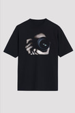 Fotoğrafçı Siyah Unisex Oversize Tişört T-Shirt