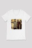 Four Year Strong Baskılı Unisex Beyaz V Yaka Tişört