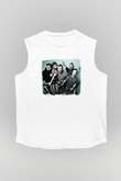 Four Year Strong Baskılı Unisex Beyaz Kolsuz Tişört