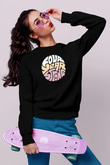 Four Year Strong Baskılı Unisex Siyah Sweatshirt