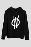 Four Year Strong Baskılı Unisex Siyah Kapüşonlu Sweatshirt