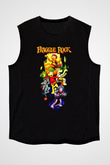 Fraggle Rock Siyah Unisex  Kolsuz Tişört
