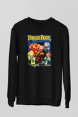 Fraggle Rock Siyah Unisex Sweatshirt