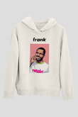 Frank Ocean Baskılı Beyaz Unisex Kapüşonlu Sweatshirt