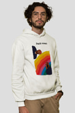 Frank Ocean Baskılı Beyaz Unisex Kapüşonlu Sweatshirt