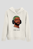 Frank Ocean Baskılı Beyaz Unisex Kapüşonlu Sweatshirt