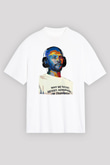 Frank Ocean Baskılı Beyaz Unisex Oversize Tişört - Tshirt