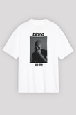 Frank Ocean Baskılı Beyaz Unisex Oversize Tişört - Tshirt