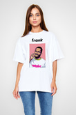 Frank Ocean Baskılı Beyaz Unisex Oversize Tişört - Tshirt