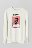 Frank Ocean Baskılı Beyaz Unisex Sweatshirt
