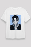 Frank Ocean Baskılı Unisex Beyaz Tişört - Tshirt