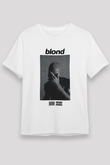 Frank Ocean Baskılı Unisex Beyaz Tişört - Tshirt