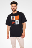 Frank Ocean Baskılı Unisex Siyah Oversize Tişört - Tshirt