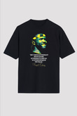 Frank Ocean Baskılı Unisex Siyah Oversize Tişört - Tshirt