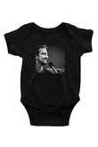 Frank Turner Baskılı Unisex Siyah Bebek Body - Zıbın