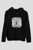 Frank Turner Baskılı Unisex Siyah Hoodie