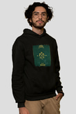 Frank Turner Baskılı Unisex Siyah Hoodie