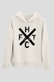 Frank Turner Beyaz Unisex Kapşonlu Sweatshirt
