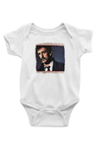 Frank Zappa Baskılı Unisex Beyaz Bebek Body - Zıbın
