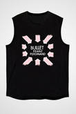 Franz Ferdinand Baskılı Unisex Siyah Kolsuz Tişört