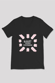 Franz Ferdinand Baskılı Unisex Siyah V Yaka Tişört