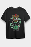 Freddy Gentlemen Baskılı Unisex Siyah Tişört