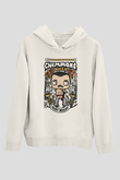 Freddy Mercuri Queen Baskılı Unisex Beyaz Hoodie