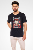 Freddy Mercury Baskılı Unisex Siyah Tişört
