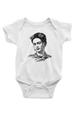 Frida Kahlo Beyaz Bebek Body - Zıbın