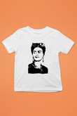 Frida Kahlo Beyaz Unisex Çocuk Tişört