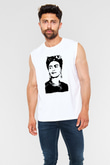Frida Kahlo Beyaz Unisex Kolsuz Tişört