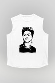 Frida Kahlo Beyaz Unisex Kolsuz Tişört