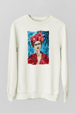 Frida Kahlo Beyaz Unisex Sweatshirt