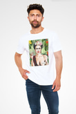 Frida Kahlo Beyaz Unisex Tişört T-Shirt - TişörtFabrikası