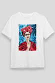 Frida Kahlo Beyaz Unisex Tişört T-Shirt - TişörtFabrikası