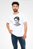 Frida Kahlo Beyaz Unisex Tişört T-Shirt - TişörtFabrikası