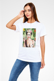 Frida Kahlo Beyaz Unisex Tişört T-Shirt - TişörtFabrikası