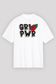 Frida Kahlo Girl Power - Grl Pwr Beyaz Unisex Tişört T-Shirt - TişörtFabrikası