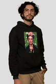 Frida Kahlo Siyah Unisex Hoodie
