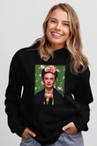 Frida Kahlo Siyah Unisex Hoodie