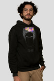 Frida Kahlo Siyah Unisex Hoodie