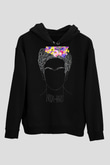 Frida Kahlo Siyah Unisex Hoodie