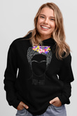 Frida Kahlo Siyah Unisex Hoodie