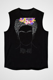 Frida Kahlo Siyah Unisex Kolsuz Tişört