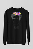 Frida Kahlo Siyah Unisex Sweatshirt