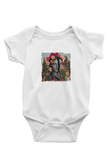 Frida Kahlo Unisex Baskılı Beyaz Bebek Body - Zıbın