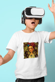 Frida Kahlo Unisex Baskılı Beyaz Çocuk Tişört