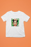 Frida Kahlo Unisex Baskılı Beyaz Çocuk Tişört
